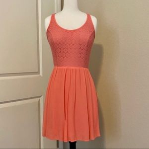 Coral Strappy Dress